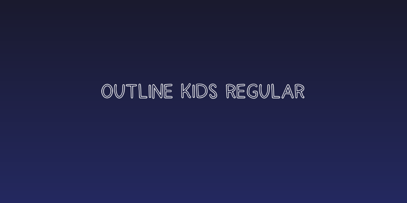 Outline Kids Regular Social Header