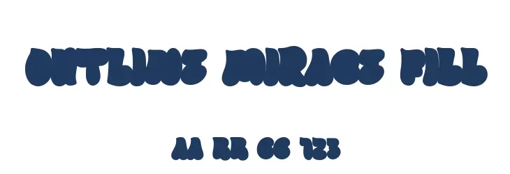 Outline Mirage Fill  Fuentes Gratis Descargar