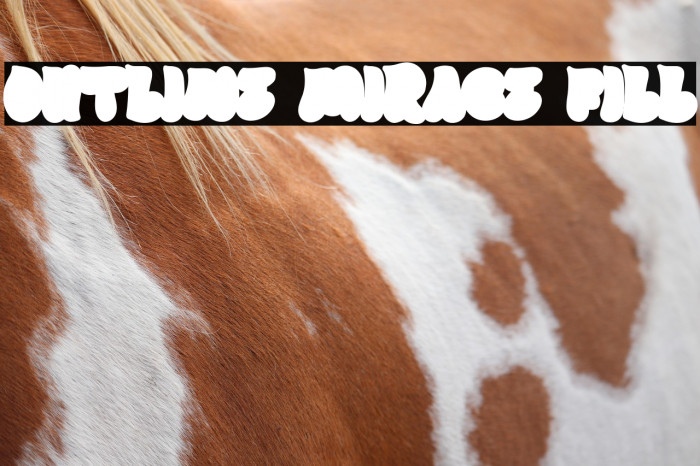 Outline Mirage Fill Font examples