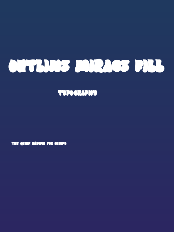 Outline Mirage Fill Poster