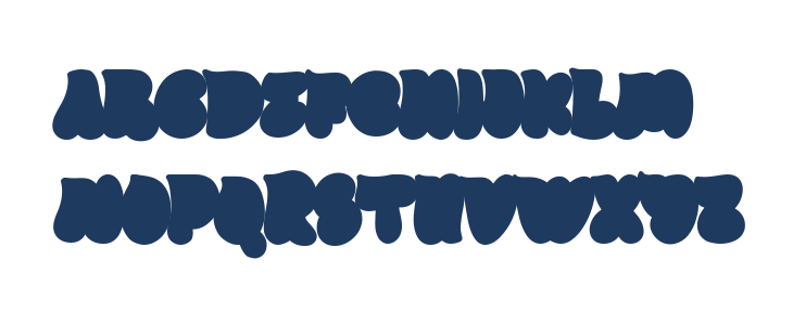 Outline Mirage Fill Lowercase