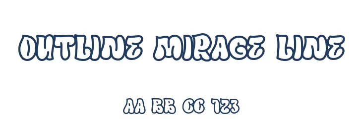 Outline Mirage Line  Fuentes Gratis Descargar