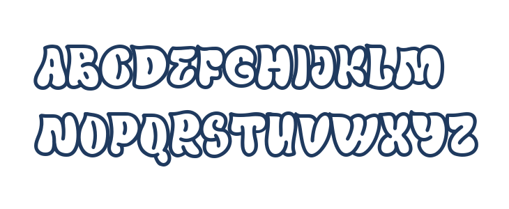 Outline Mirage Line Uppercase