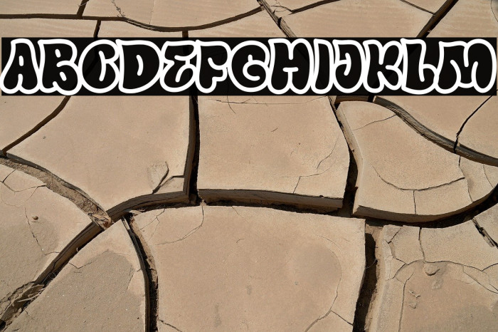 Outline Mirage Line Font examples