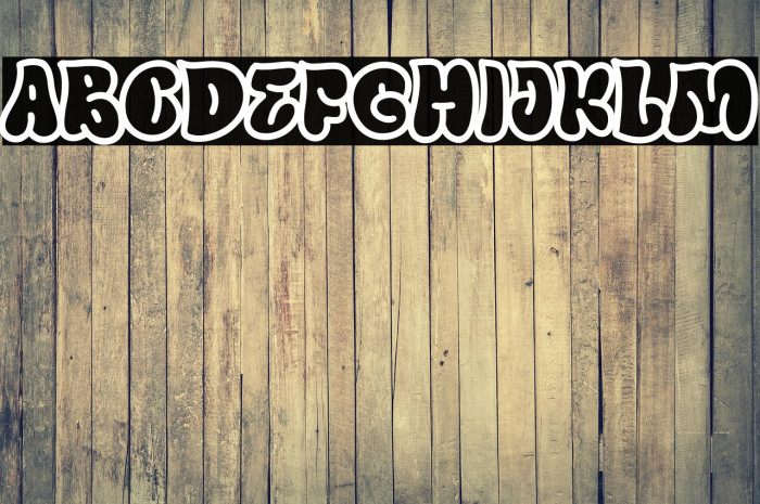 Outline Mirage Line Font examples