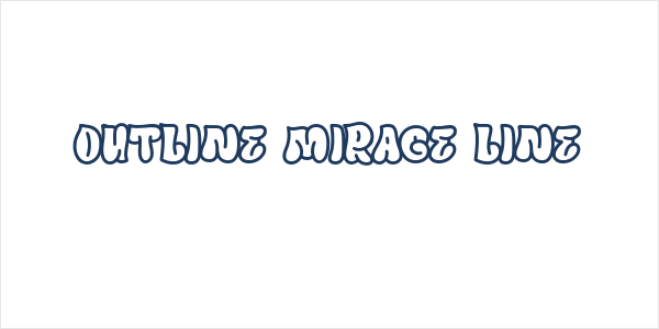 Outline Mirage Line Logo