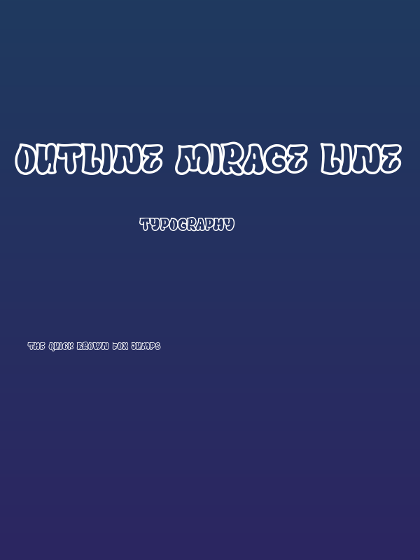 Outline Mirage Line Poster
