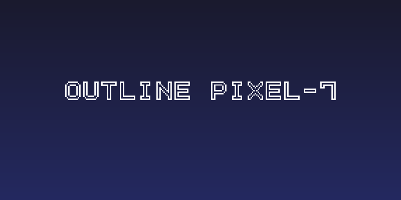 Outline Pixel-7 Social Header