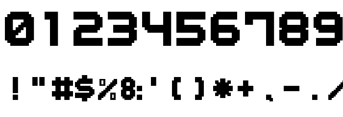 Outline Pixel7 Solid Font OTHER CHARS