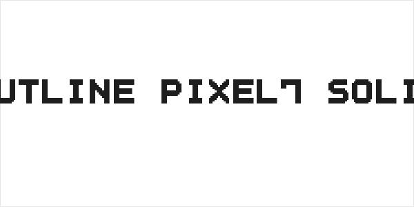 Outline Pixel7 Solid Logo
