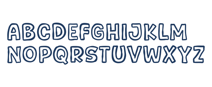 Outline Style Uppercase