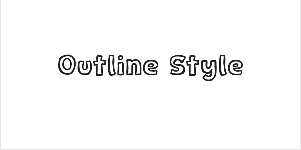 Outline Style Logo