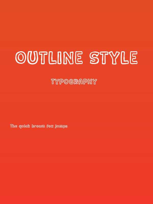 Outline Style Poster