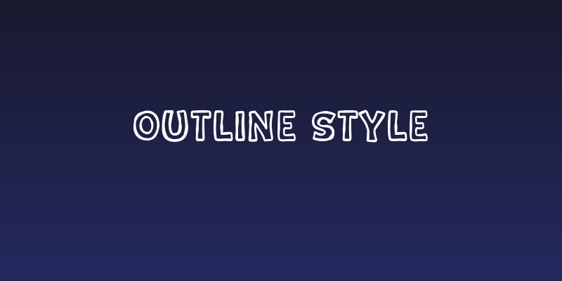 Outline Style Social Header