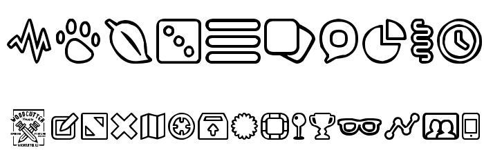 Outline mix Font OTHER CHARS