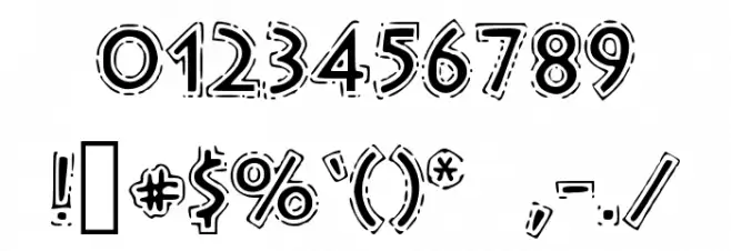 OutlineStorm Font OTHER CHARS