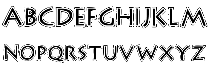 OutlineStorm Font LOWERCASE