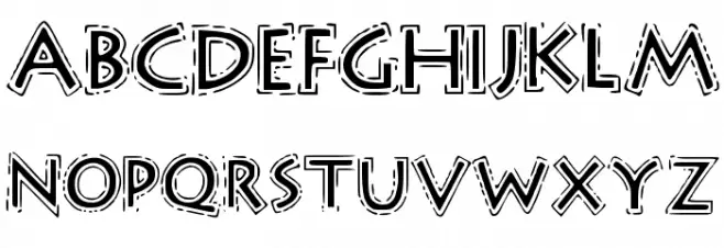 OutlineStorm خط أحرف كبيرة