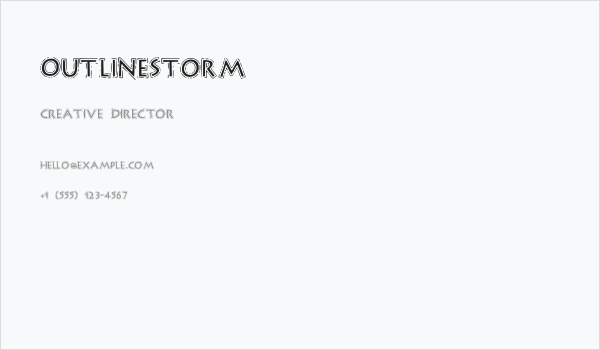 OutlineStorm Business Card