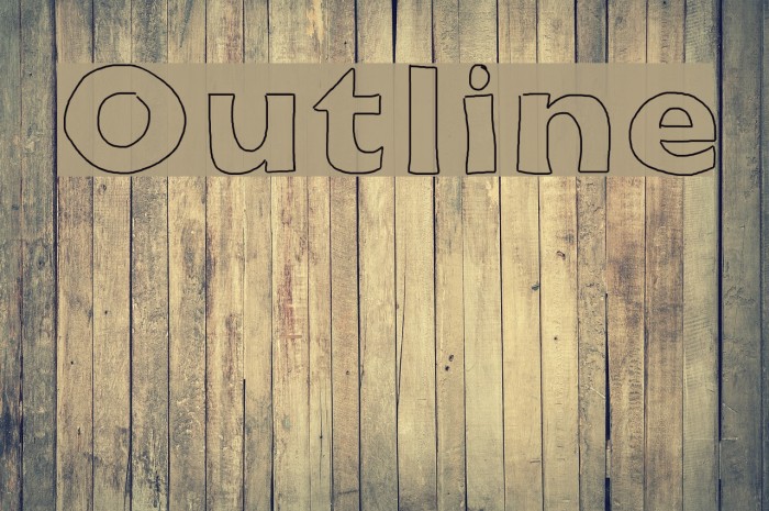 Outline Font examples