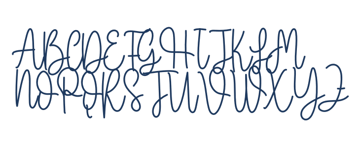 Outlined Uppercase