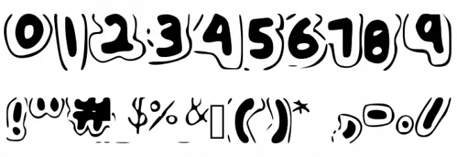 Outlined_It Font OTHER CHARS