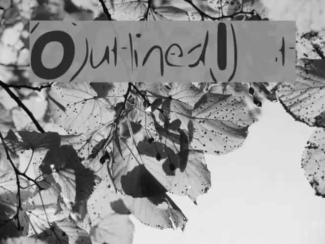 Outlined_It Font examples