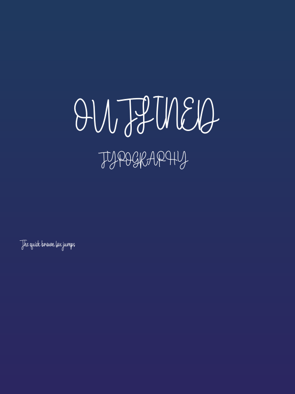 Outlined Poster