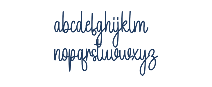 Outlined Lowercase