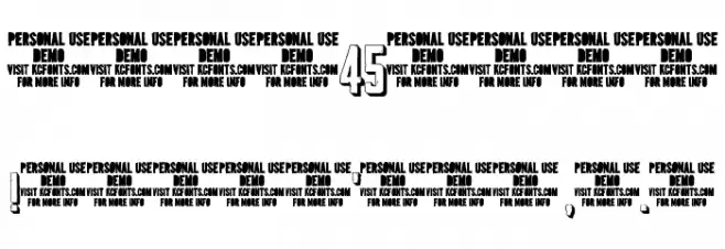 Outliner No. 45 DEMO Font OTHER CHARS