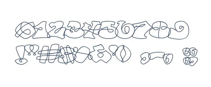 OutlinerRegular Font OTHER CHARS