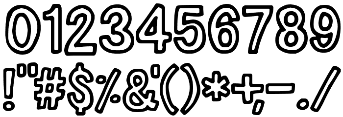 Outliners Font OTHER CHARS