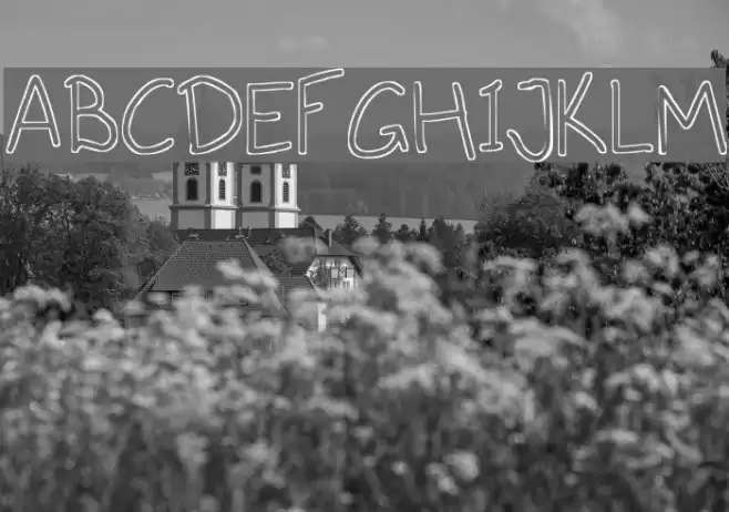 Outlines Font examples