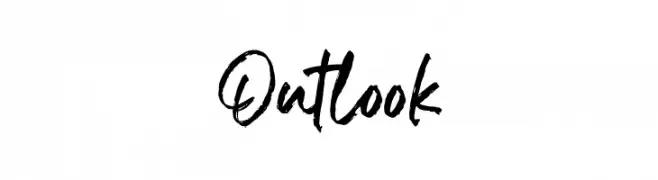 Outlook Schriftart
