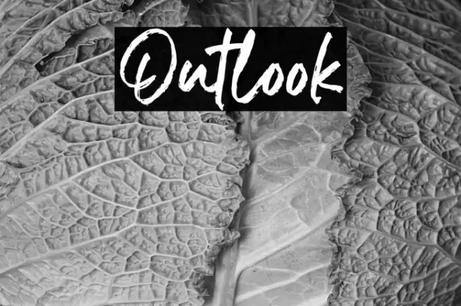 Outlook Schriftart examples