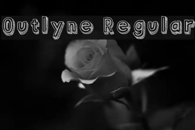 Outlyne Regular Font examples
