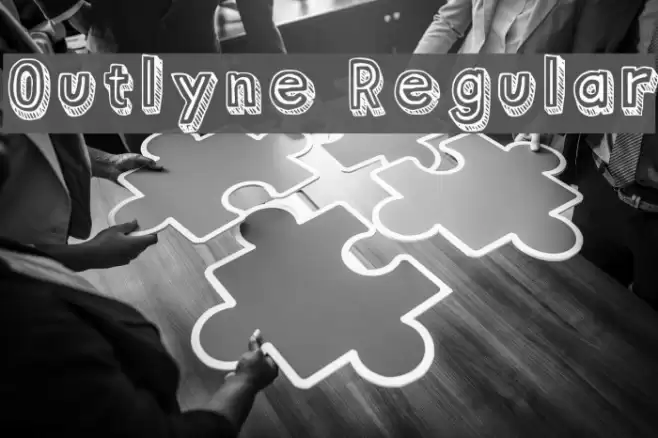 Outlyne Regular Font examples