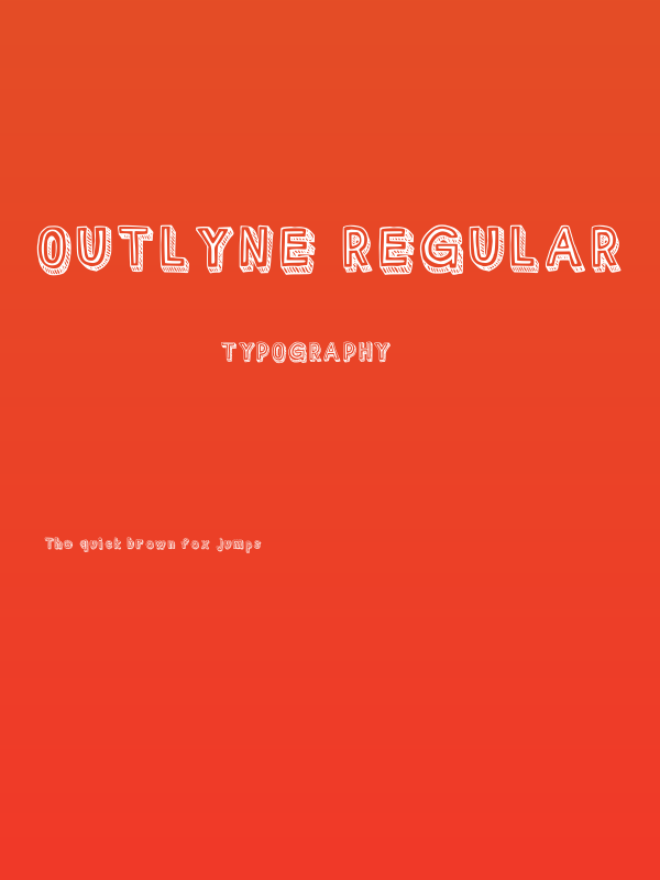 Outlyne Regular Poster