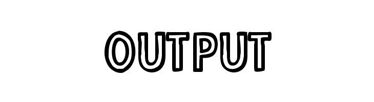 Output  Frei Schriftart Herunterladen