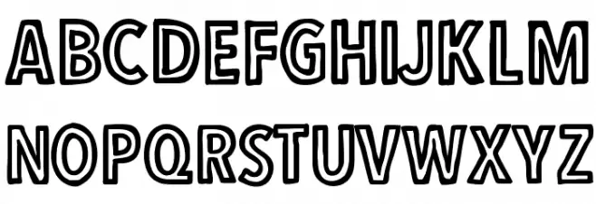 Output Шрифта ВЕРХНИЙ