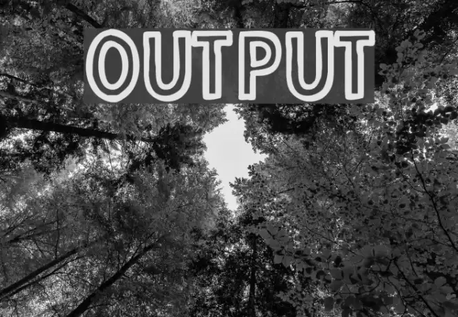 Output Font examples