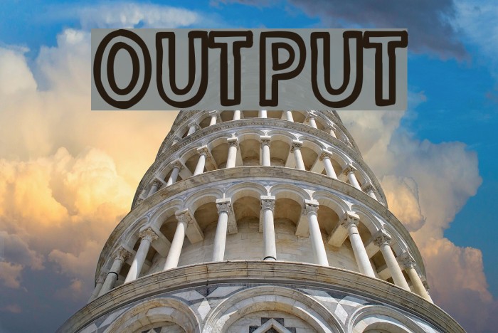 Output Font examples