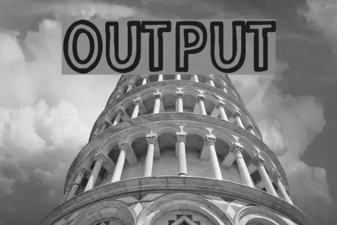 Output Font examples