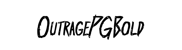 Outrage PG Bold  フリーフォントのダウンロード