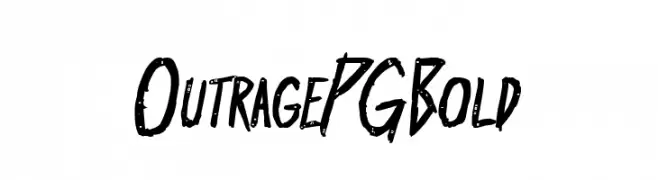 Outrage PG Bold  Frei Schriftart Herunterladen