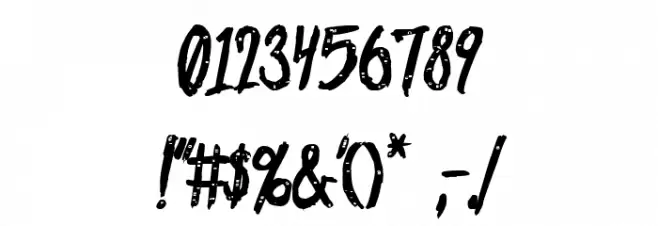 Outrage PG Bold Font OTHER CHARS