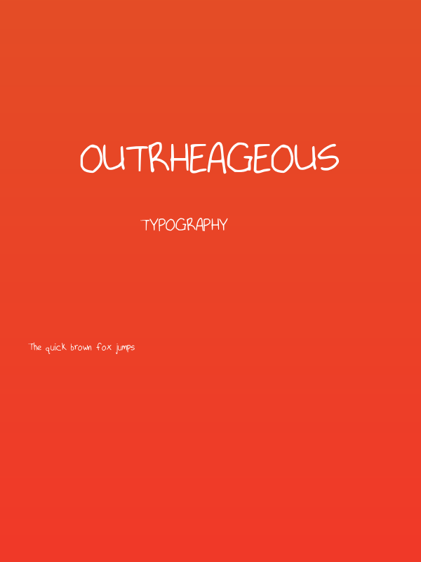 Outrheageous Poster