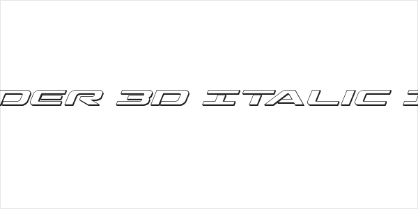 Outrider 3D Italic Italic Logo