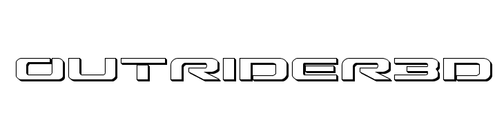 Outrider 3D  baixar fontes gratis