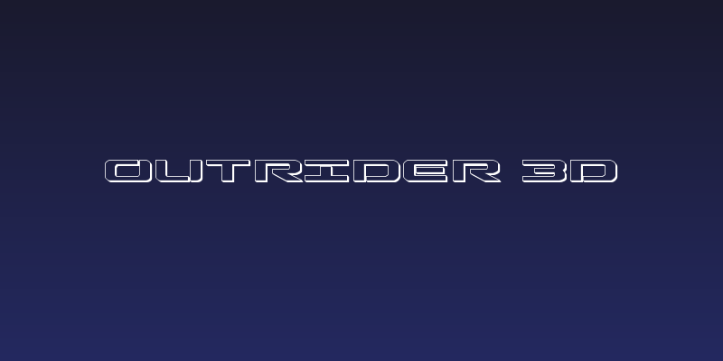 Outrider 3D Social Header